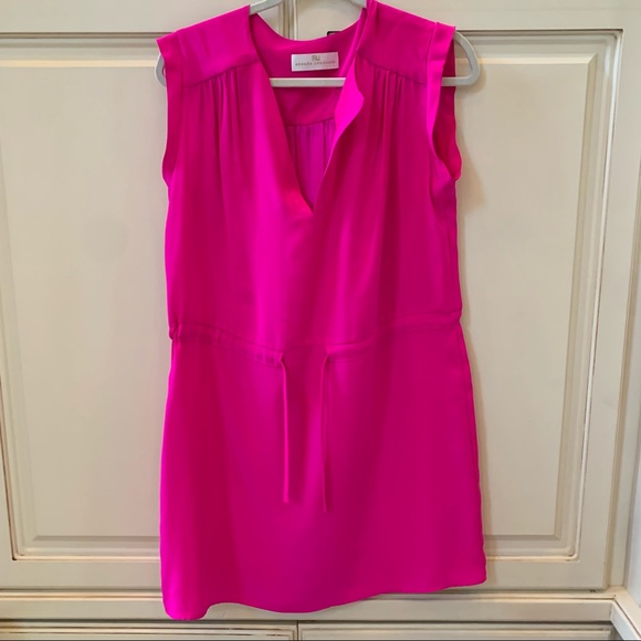 Amanda Uprichard hot pink mini dress size L - Picture 2 of 4